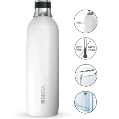 Brita Roestvrijstalen Fles Wit Sodatrio Klein (0.5l)