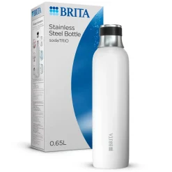 Brita Roestvrijstalen Fles Wit Sodatrio Klein (0.5l)