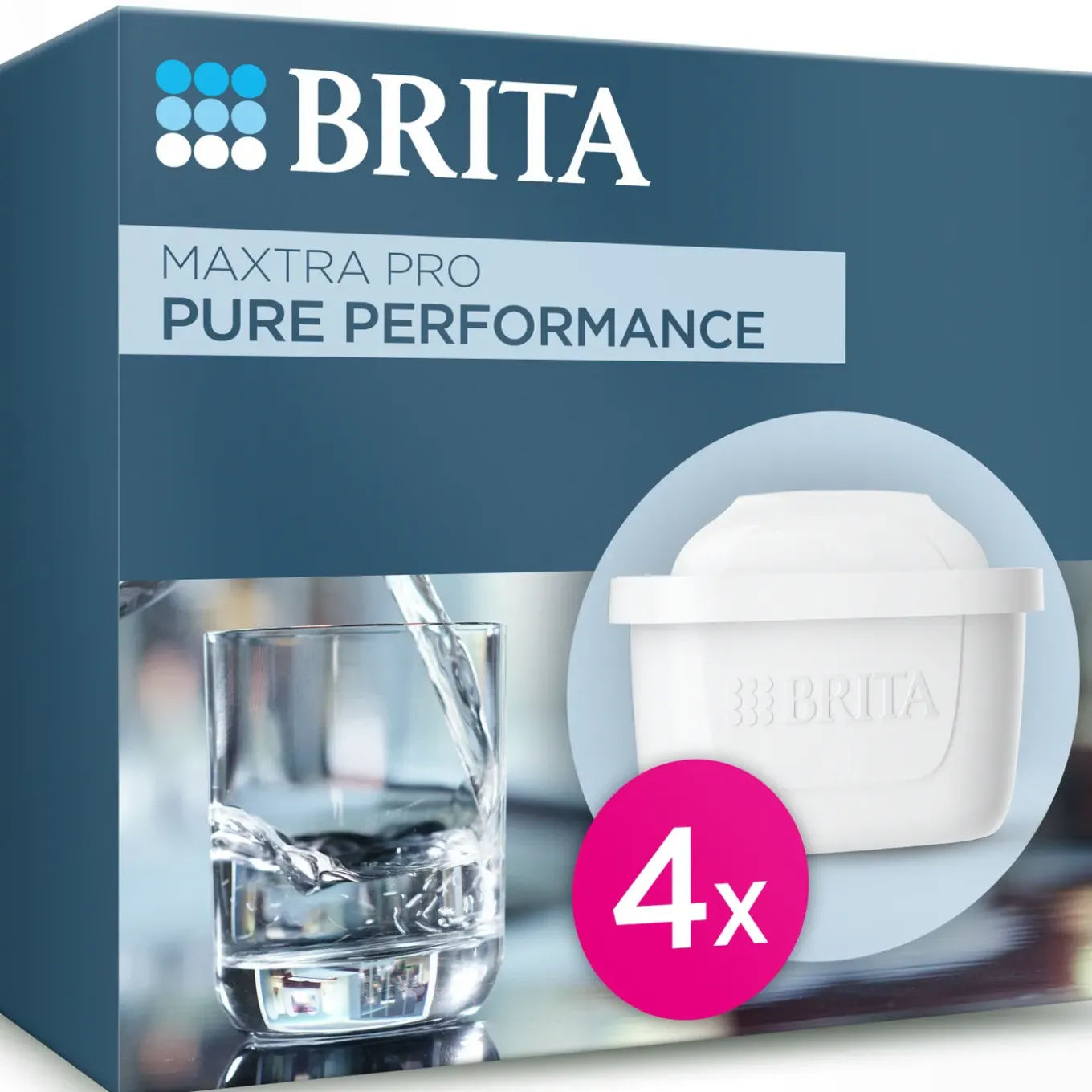 Brita Waterfilterpatroon Maxtra Pro Pure Performance 4 Pack