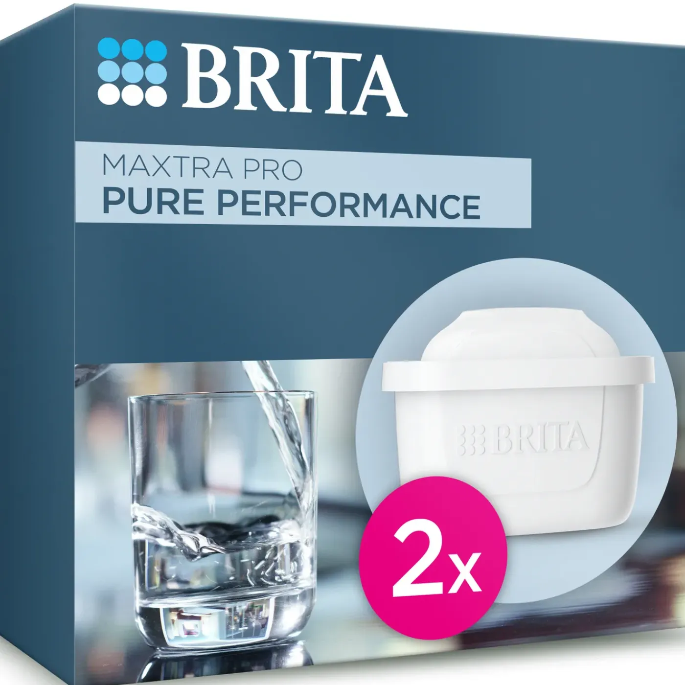 BRITA Waterfilterpatroon Maxtra Pro Pure Performance 2 Pack