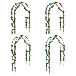 Brixy - Set Van 4 Rozenbogen - Tuinbogen - Rankhulp - Bloemenbogen - Voor Klimplanten - Metaal