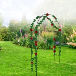 Brixy - Set Van 4 Rozenbogen - Tuinbogen - Rankhulp - Bloemenbogen - Voor Klimplanten - Metaal