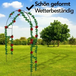 Brixy - Set Van 2 Rozenbogen - Tuinbogen - Rankhulp - Bloemenbogen - Voor Klimplanten - Metaal