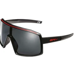 Brn Maxwide Fietsbril Zonnebril Zwart Met Rood
