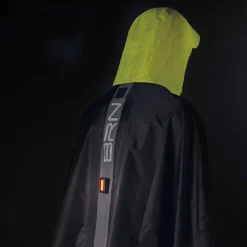 Brn Poncho Zwart/fluorescerend Geel Maat S/m
