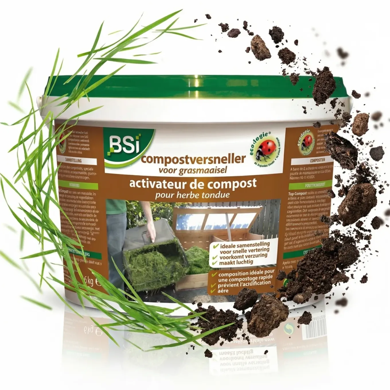 Bsi – Compostversneller – Voor Grasmaaisel – 6 Kg