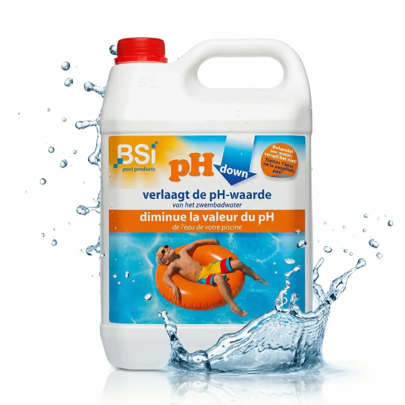 BSI – Ph Down Liquid – Ph Verlager Voor Zwembad & Spa – 5 L