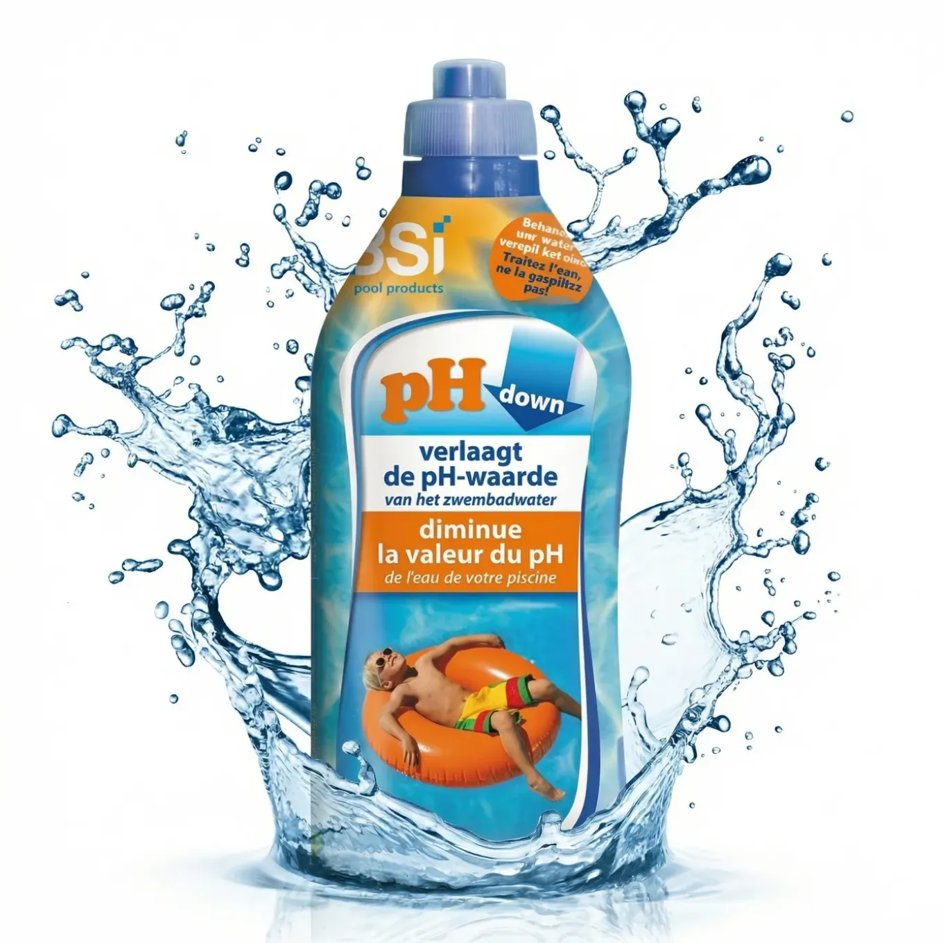 Bsi – Ph Down Liquid – Ph Verlager Voor Zwembad & Spa – 1 L