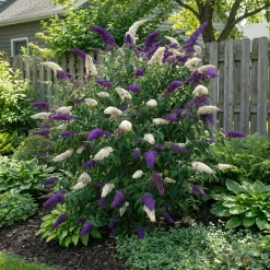 Bloomique Buddleja Davidii Duo Purple White - Vlinderstruik - Tuinplanten - Hoogte 30-40 Cm - Pot 17 Cm