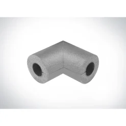 Buisisolatie voor 15mm buis - Bocht 90° - Grijs - 9mm