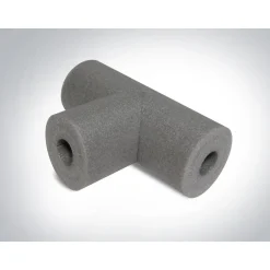 Buisisolatie voor 22mm buis - T-stuk - Grijs - 9mm