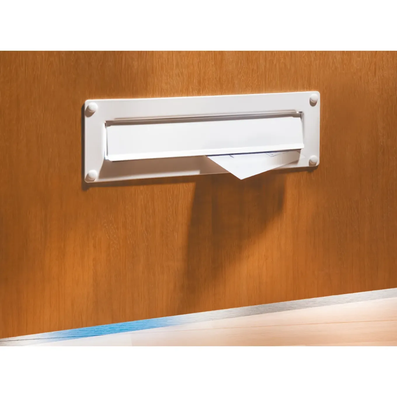 Burg Wachter Brievenbus Porta 796 - Aluminium - Wit - 30,4x10,1x0,5cm