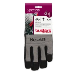 Busters handschoenen Mechanic synthetisch leder zwart/grijs M10