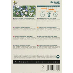 Buzzy Seeds zaden - Nigella Persian Jewels - Juffertje in het groen - Biologisch logisch