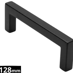 By Mjm - Handgrepen Dallas 128mm Zwart Set 20 Stuks - Meubelgrepen - Handgreep voor keuken