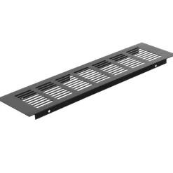 By Mjm - Plintrooster / Ventilatie Rooster 500x60 Zwart