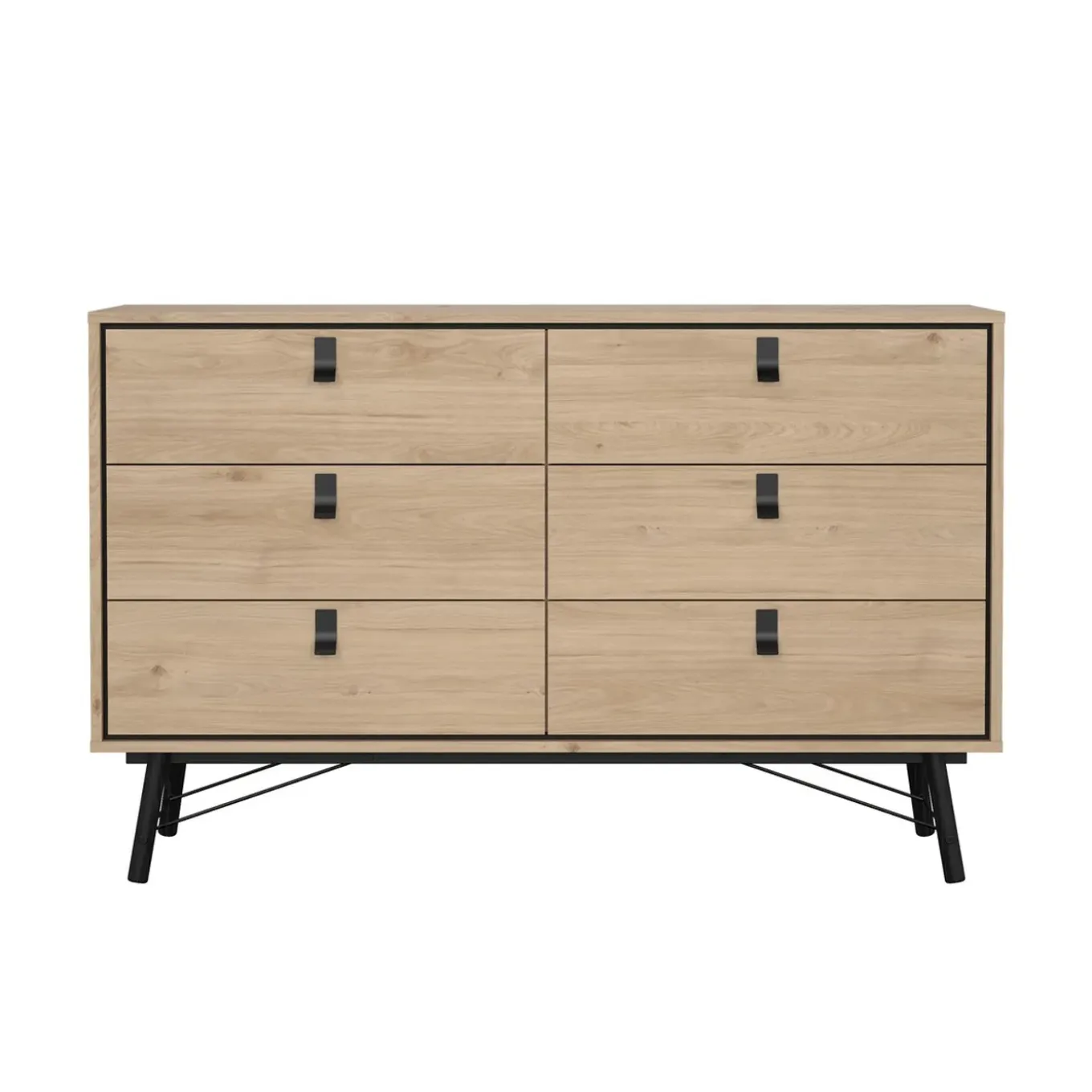 Calicosy - Dubbele Ladekast Met 6 Lades Joyce - 40,1x150,3x94,8 Cm