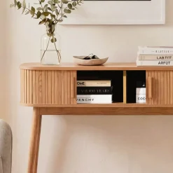 Calicosy - Ernest Design Haltafel - Licht Hout - 35x100x80,5 Cm
