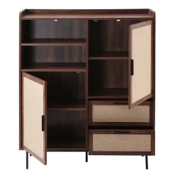 Casâme Calicosy - Hoge Kast Jetson - Donker Hout 100x39,5x120 Cm