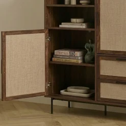 Casâme Calicosy - Hoge Kast Jetson - Donker Hout 100x39,5x120 Cm
