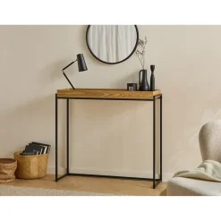 Calicosy - Jessie Design Haltafel - Licht Hout - 30x100x90 Cm