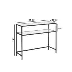Calicosy - Selia-console - Wit 90x30x80cm