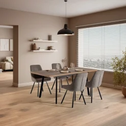Calicosy - Tafel Irma - Donker Hout 138x85x76 Cm