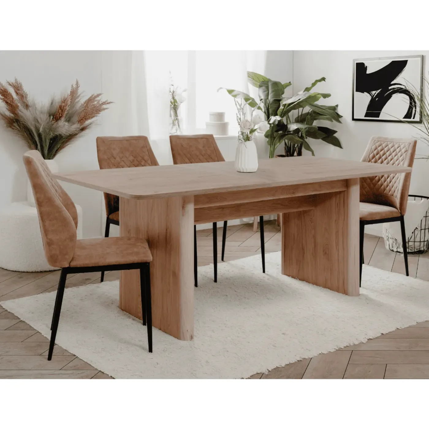 Calicosy - Tafel Mily - Licht Hout 160x90x75 Cm