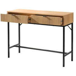 Casâme Calicosy - Tara Design Haltafel - Licht Hout - 35x100x80 Cm