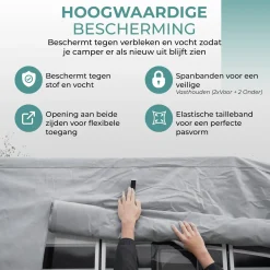 Camperhoes – Waterdicht En Uv-bestendig, 6,10 X 2,35 X 2,75 M (170 G/m²)