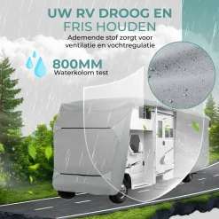 Muntel Camperhoes Xl – Waterdicht En Uv-bestendig, 7,90 X 2,35 X 2,75 M (170 G/m²)