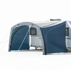 Campout - Auvent Gonflable Pour Caravane - Gris Clair - 235 X 250 X 400 Cm - Étanche