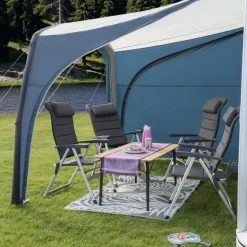 Campout - Opblaasbare Voortent Voor Caravans - Lichtgrijs - 235 X 250 X 300 Cm - Waterdicht