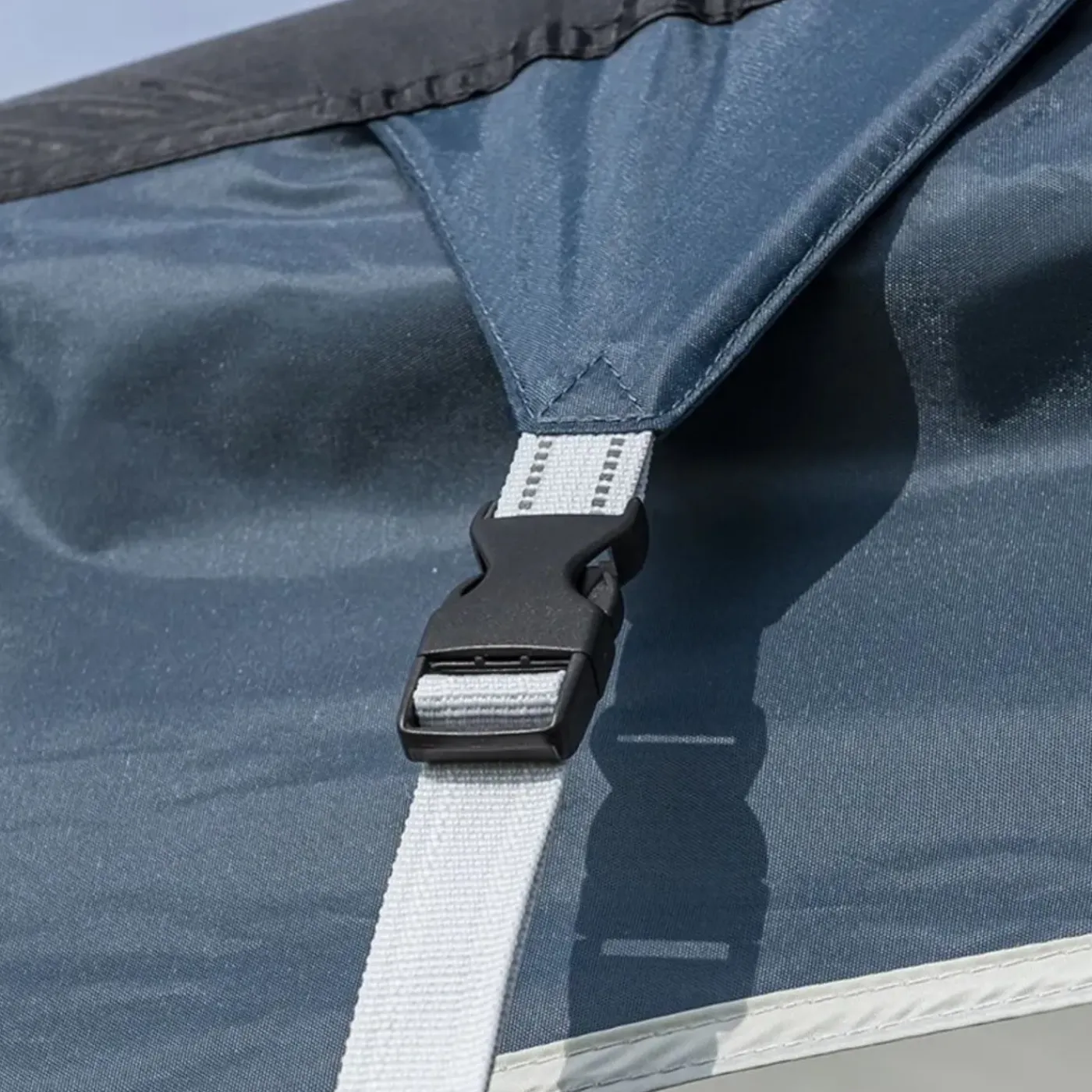 Campout - Opblaasbare Voortent Voor Caravans - Lichtgrijs - 235 X 250 X 300 Cm - Waterdicht