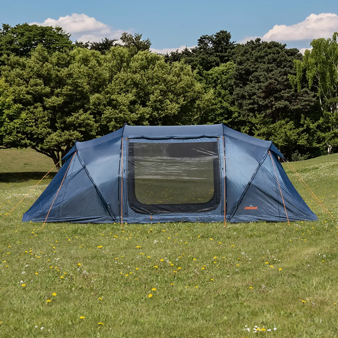 Campout 4-persoons Vis-à-vis Koepeltent – Incl. Luifelstokken & Draagtas
