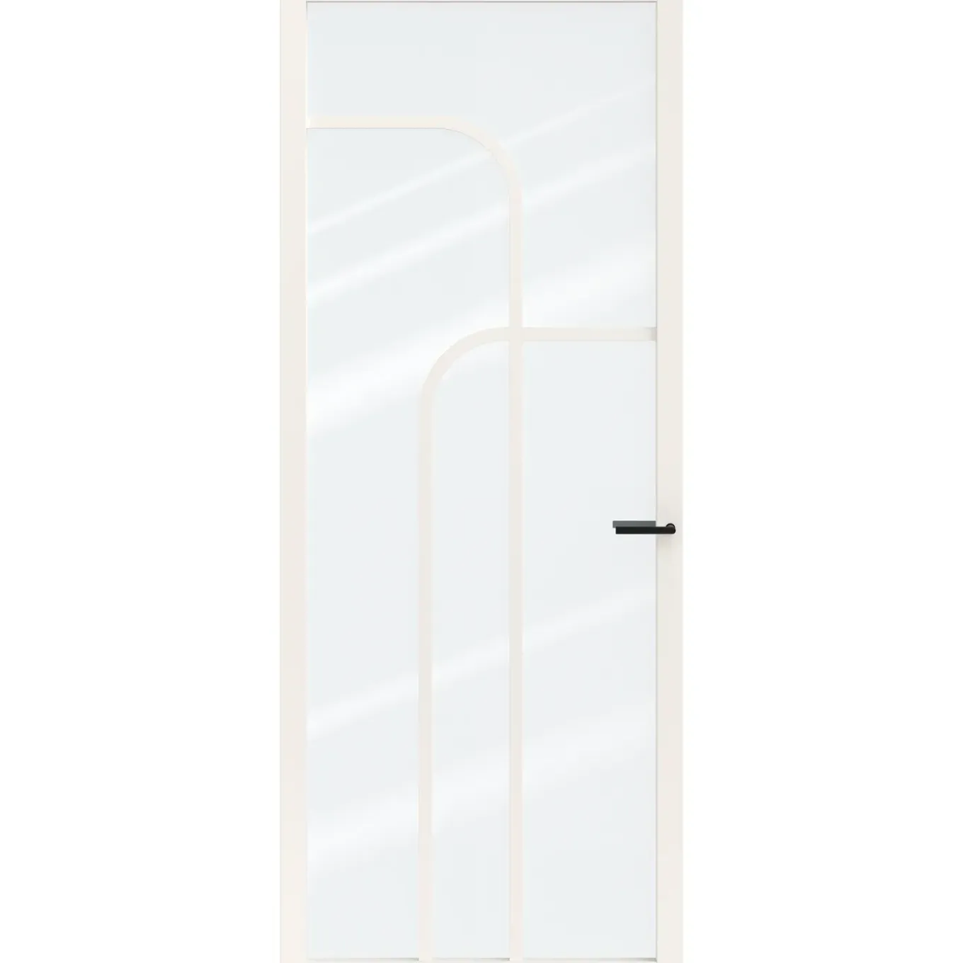 CanDo Binnendeur Elegant Flow 2C05 - Wit - Gegrond - Stomp - 83x231,5cm