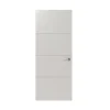 CanDo Binnendeur Groove Original BA01 - Zuiver wit - Gelakt - Opdek - Links - 83x201,5cm