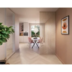 CanDo Decowall Roomdivider Vloer- en Plafondprofielset - Natuur Eiken - Recht