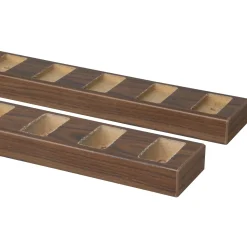 CanDo Decowall Roomdivider Vloer- en Plafondprofielset - Walnoot - Recht