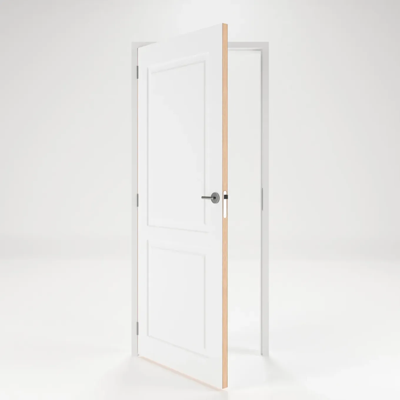 CanDo Deur-Kozijn Combinatie Basic 2A01 - Wit - Gegrond - Stomp - Links - 83x211,5cm - 56x90cm
