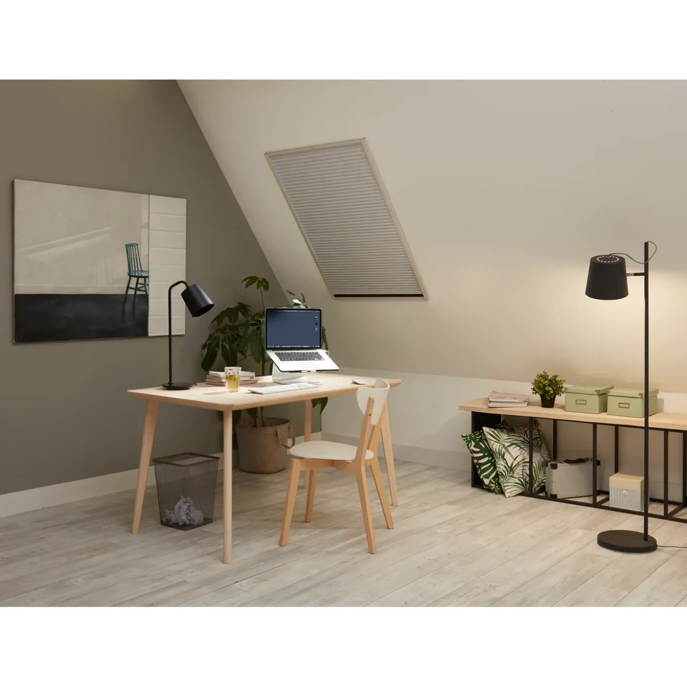 CanDo Duo-Plissé hor Dakraam Premium - 78x160cm - Wit