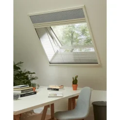 CanDo Duo-Plissé hor Dakraam Standard - 81x101cm - Wit