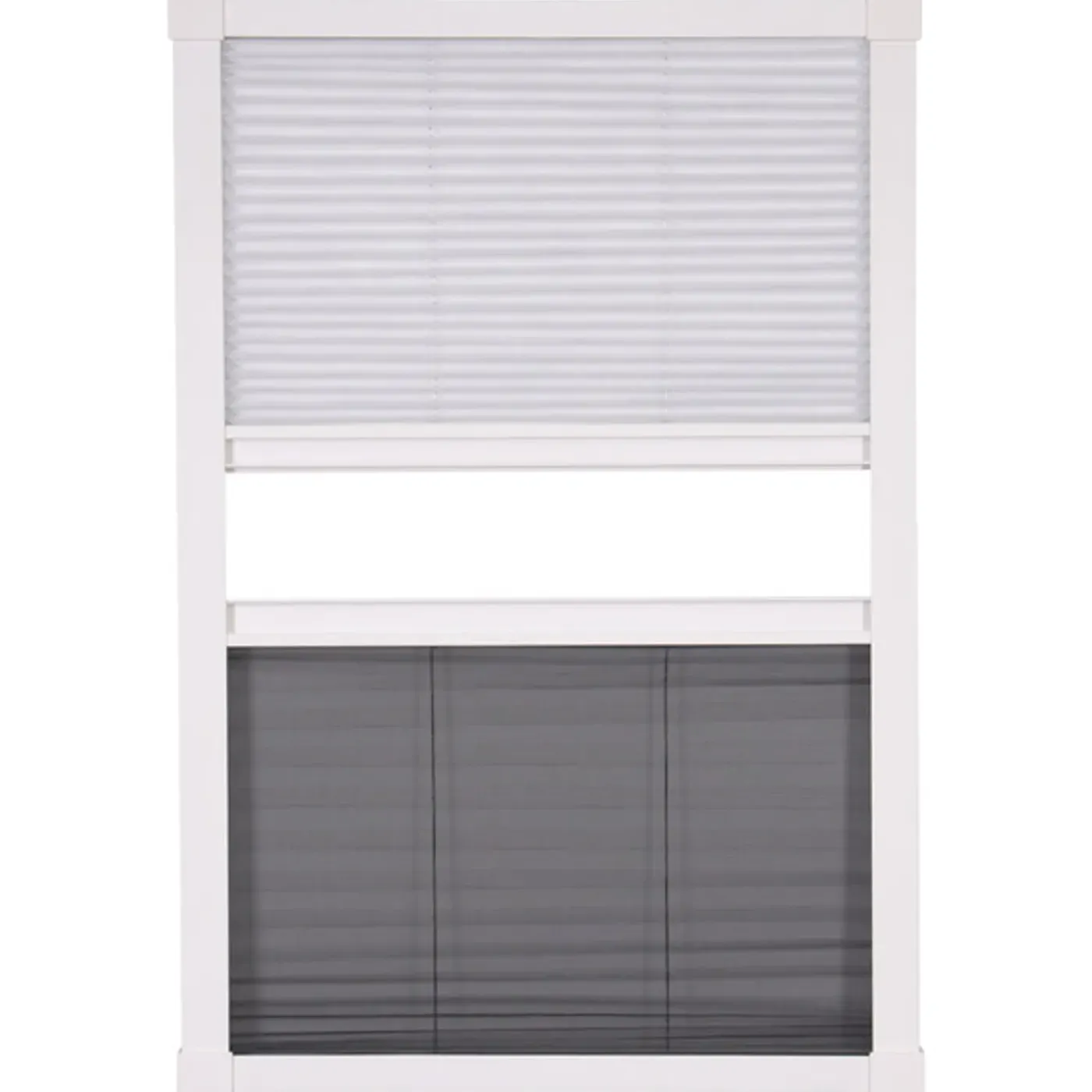 CanDo Duo-Plissé hor Dakraam Standard - 81x101cm - Wit