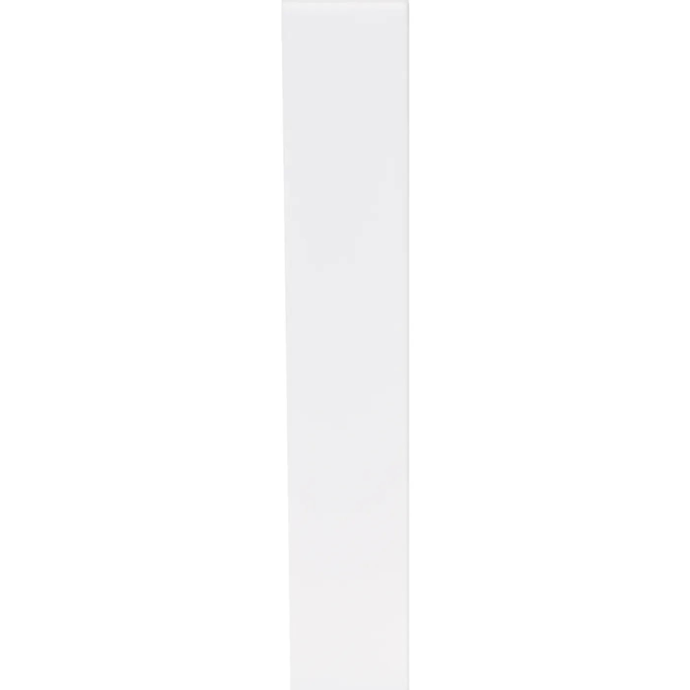 CanDo Eindstuk Plint - Wit - Kunststof - 24cm - 13x105mm - Multipack 4 Stuks