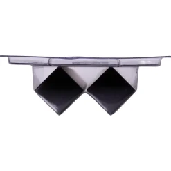 CanDo Hoekstuk Plint - Zwart - Kunststof - 23,5cm - Multipack 2