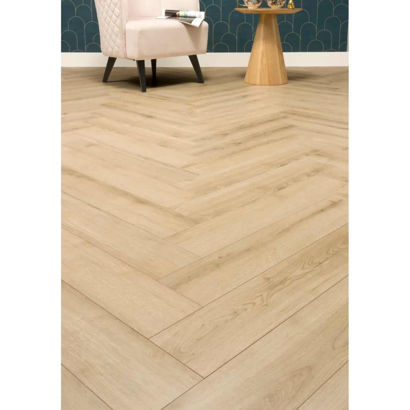CanDo Laminaat Herringbone - Licht Eiken - 8mm - 1,238m²
