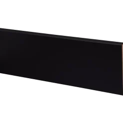 CanDo Muurplint Blok - Zwart - MDF - Folie - 240cm - 12x120mm