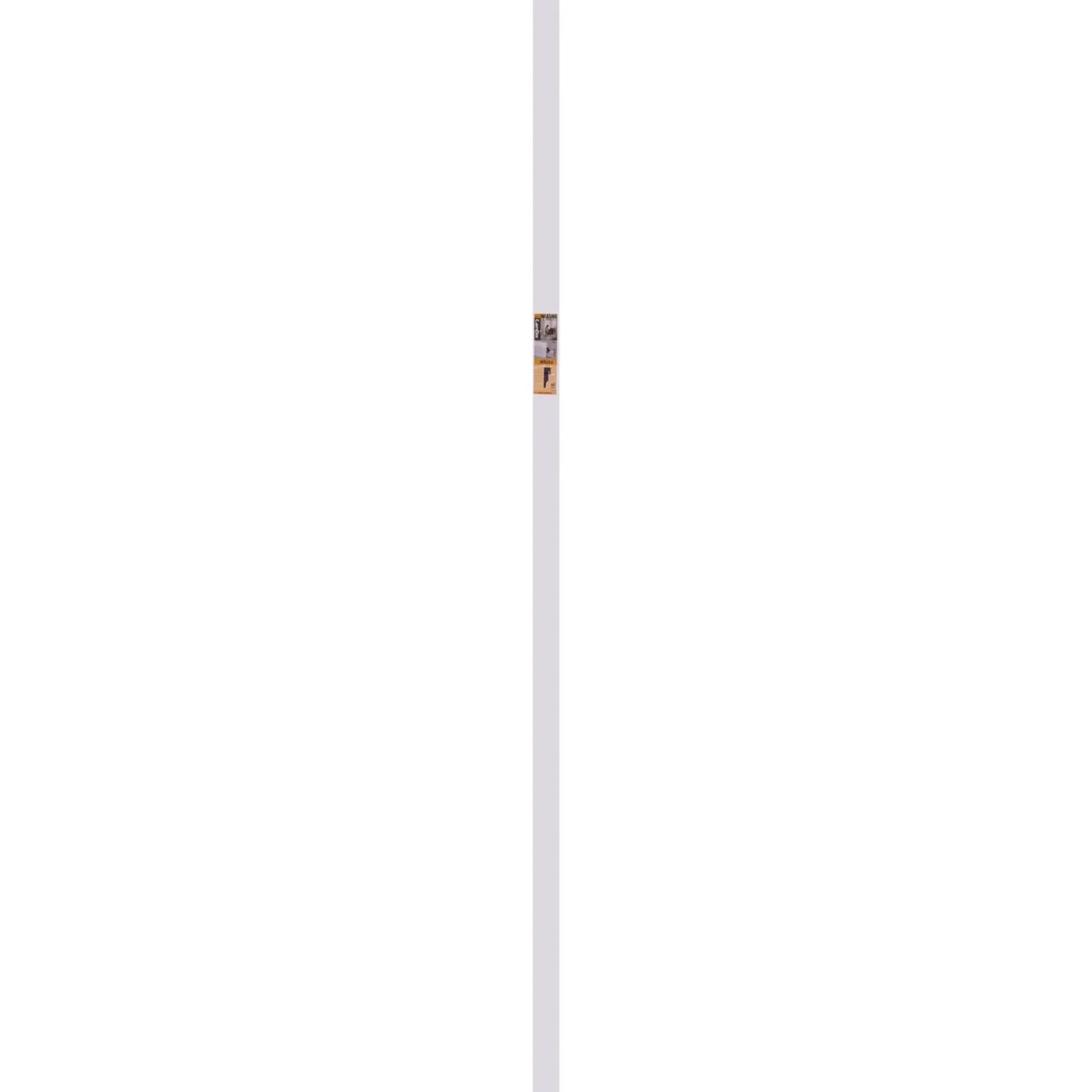 CanDo Muurplint Cubic - Helder Wit - MDF - Folie - 240cm - 19x58mm