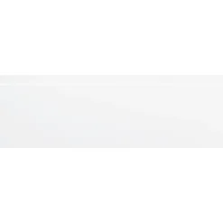 CanDo Muurplint Cubic - Wit - MDF - Folie - 240cm - 19x80mm