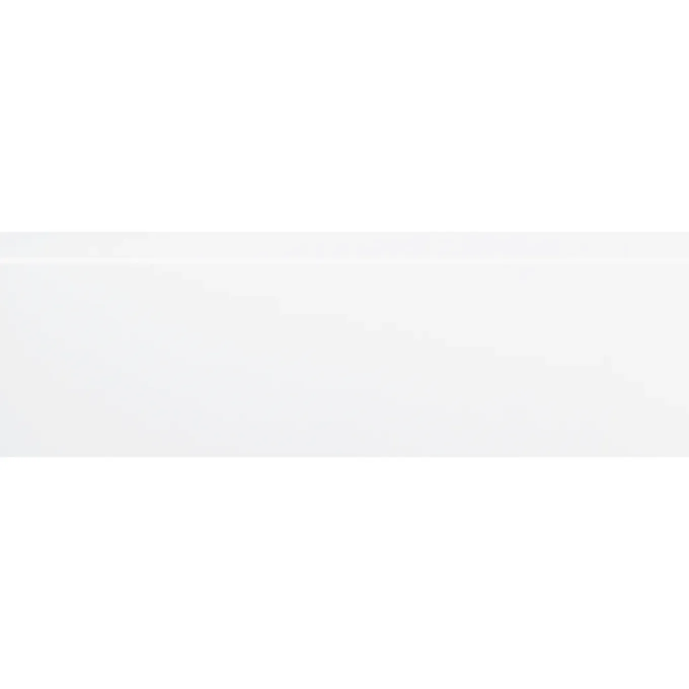 CanDo Muurplint Cubic - Wit - MDF - Folie - 240cm - 19x80mm